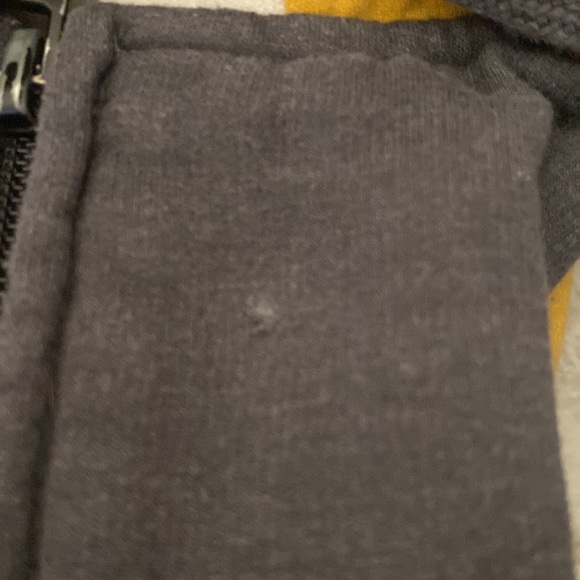 Comfortable Mens Zip Up Colour-Block White, Olive Green and Grey Size Large - Picture 7 of 7